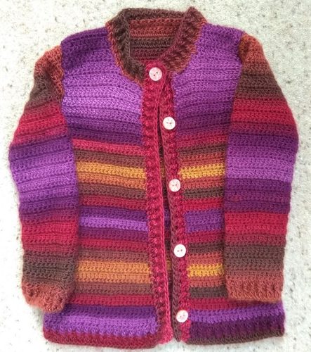 CD. Crocheted cardigan 1.